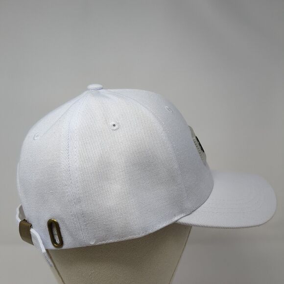 EBCREATE Patch Slideback Hat White One Size Adjustable Embroidered - Picture 5 of 10